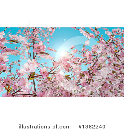 Royalty-Free (RF) Blossoms Clipart Illustration by KJ Pargeter - Stock Sample #1382240