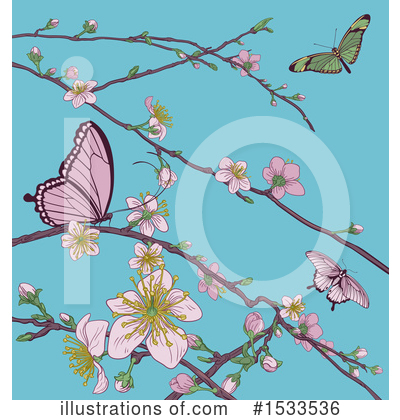 Royalty-Free (RF) Blossoms Clipart Illustration by AtStockIllustration - Stock Sample #1533536