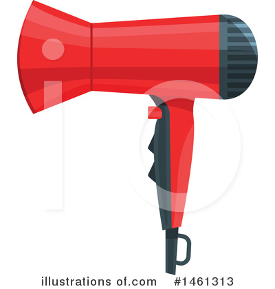 Royalty-Free (RF) Blow Dryer Clipart Illustration by Vector Tradition SM - Stock Sample #1461313