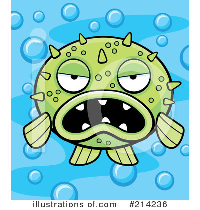 Royalty-Free (RF) Blow Fish Clipart Illustration by Cory Thoman - Stock Sample #214236