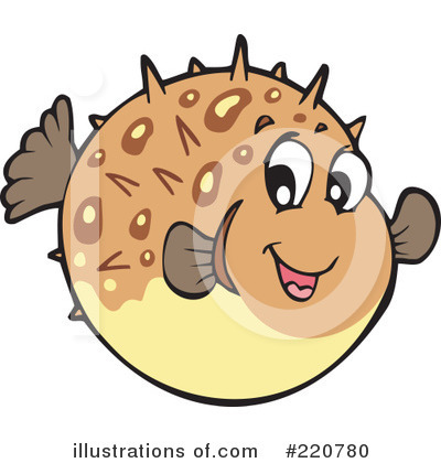 Royalty-Free (RF) Blow Fish Clipart Illustration by visekart - Stock Sample #220780