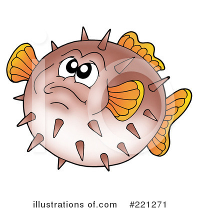 Royalty-Free (RF) Blow Fish Clipart Illustration by visekart - Stock Sample #221271