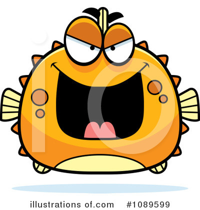 Royalty-Free (RF) Blowfish Clipart Illustration by Cory Thoman - Stock Sample #1089599