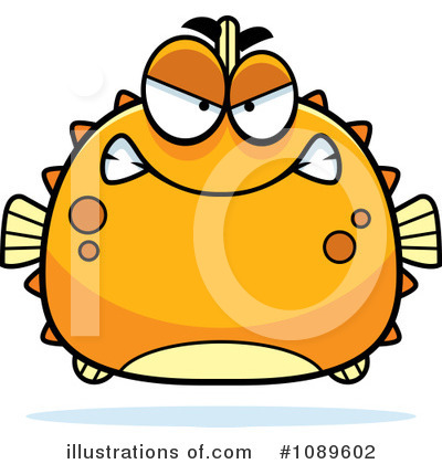 Royalty-Free (RF) Blowfish Clipart Illustration by Cory Thoman - Stock Sample #1089602