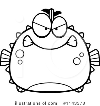 Royalty-Free (RF) Blowfish Clipart Illustration by Cory Thoman - Stock Sample #1143378