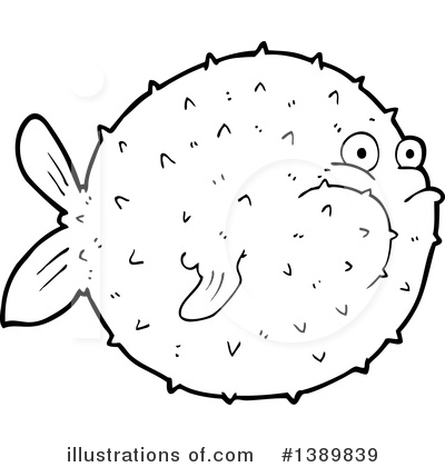 Royalty-Free (RF) Blowfish Clipart Illustration by lineartestpilot - Stock Sample #1389839