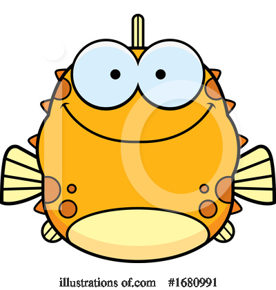 Royalty-Free (RF) Blowfish Clipart Illustration by Cory Thoman - Stock Sample #1680991