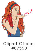 Blowing Kisses Clipart #87590 by Pams Clipart
