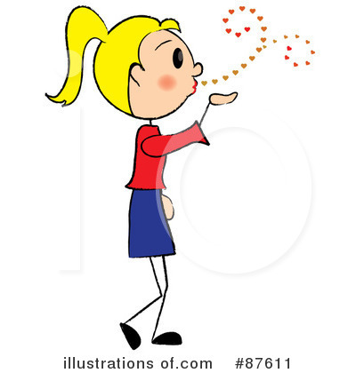 Blowing Kisses Clipart #87611 by Pams Clipart