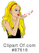 Blowing Kisses Clipart #87616 by Pams Clipart