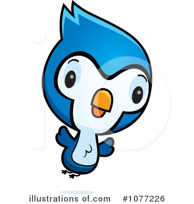 Royalty-Free (RF) Blue Bird Clipart Illustration by Cory Thoman - Stock Sample #1077226