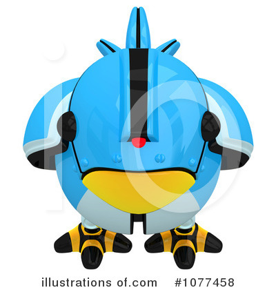 Blue Bird Clipart #1077458 by Leo Blanchette