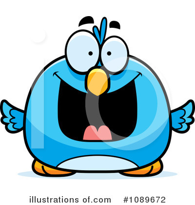Royalty-Free (RF) Blue Bird Clipart Illustration by Cory Thoman - Stock Sample #1089672
