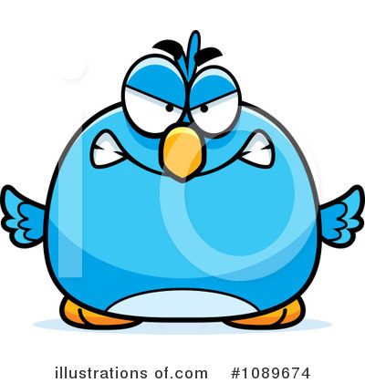 Blue Bird Clipart #1089674 by Cory Thoman