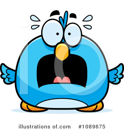 Royalty-Free (RF) Blue Bird Clipart Illustration by Cory Thoman - Stock Sample #1089675
