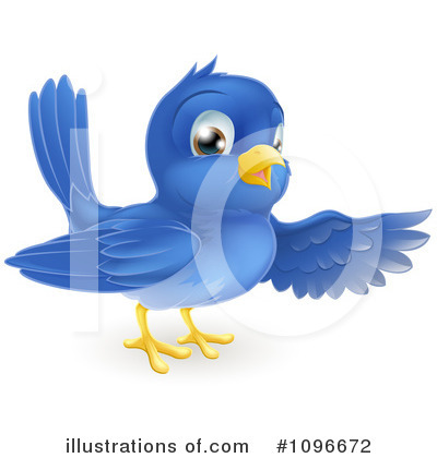 Royalty-Free (RF) Blue Bird Clipart Illustration by AtStockIllustration - Stock Sample #1096672