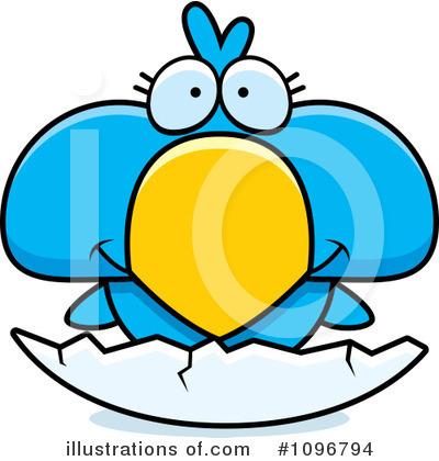 Royalty-Free (RF) Blue Bird Clipart Illustration by Cory Thoman - Stock Sample #1096794