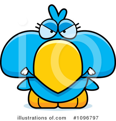 Blue Bird Clipart #1096797 by Cory Thoman