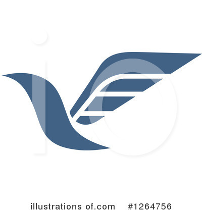 Blue Bird Clipart #1264756 by Vector Tradition SM