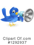 Blue Bird Clipart #1292937 by AtStockIllustration