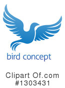 Blue Bird Clipart #1303431 by AtStockIllustration