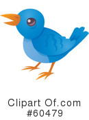 Blue Bird Clipart #60479 by John Schwegel