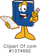 Blue Book Clipart #1374662 by Mascot Junction
