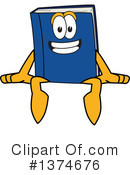 Blue Book Clipart #1374676 by Mascot Junction