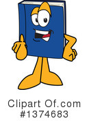 Blue Book Clipart #1374683 by Mascot Junction