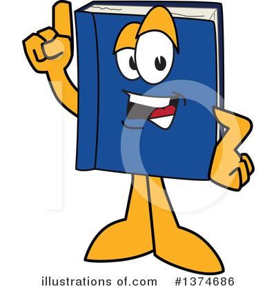 Blue Book Clipart #1374686 by Mascot Junction