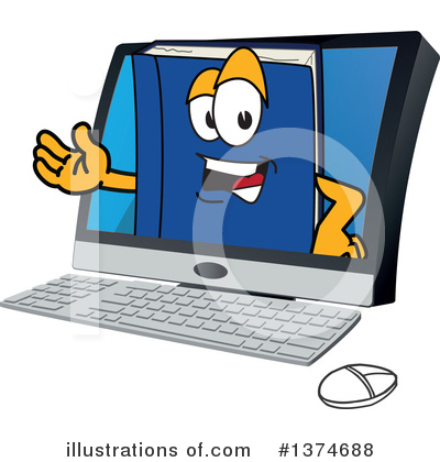 Blue Book Clipart #1374688 by Toons4Biz