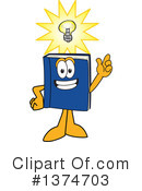 Blue Book Clipart #1374703 by Mascot Junction