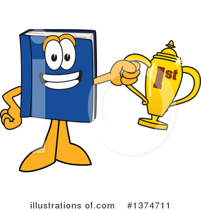 Blue Book Clipart #1374711 by Mascot Junction