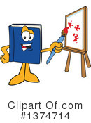 Blue Book Clipart #1374714 by Mascot Junction