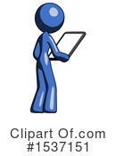 Blue Design Mascot Clipart #1537151 by Leo Blanchette