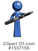 Blue Design Mascot Clipart #1537156 by Leo Blanchette