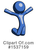 Blue Design Mascot Clipart #1537159 by Leo Blanchette