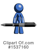 Blue Design Mascot Clipart #1537160 by Leo Blanchette