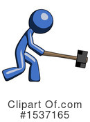 Blue Design Mascot Clipart #1537165 by Leo Blanchette