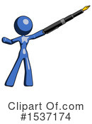 Blue Design Mascot Clipart #1537174 by Leo Blanchette