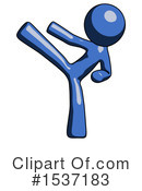 Blue Design Mascot Clipart #1537183 by Leo Blanchette