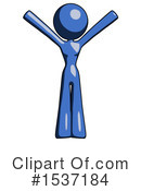 Blue Design Mascot Clipart #1537184 by Leo Blanchette