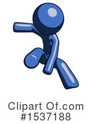 Blue Design Mascot Clipart #1537188 by Leo Blanchette