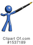 Blue Design Mascot Clipart #1537189 by Leo Blanchette