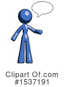 Blue Design Mascot Clipart #1537191 by Leo Blanchette