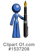 Blue Design Mascot Clipart #1537208 by Leo Blanchette