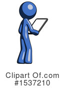 Blue Design Mascot Clipart #1537210 by Leo Blanchette