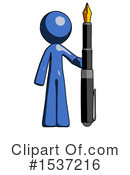 Blue Design Mascot Clipart #1537216 by Leo Blanchette