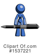 Blue Design Mascot Clipart #1537221 by Leo Blanchette