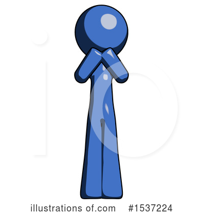 Royalty-Free (RF) Blue Design Mascot Clipart Illustration by Leo Blanchette - Stock Sample #1537224